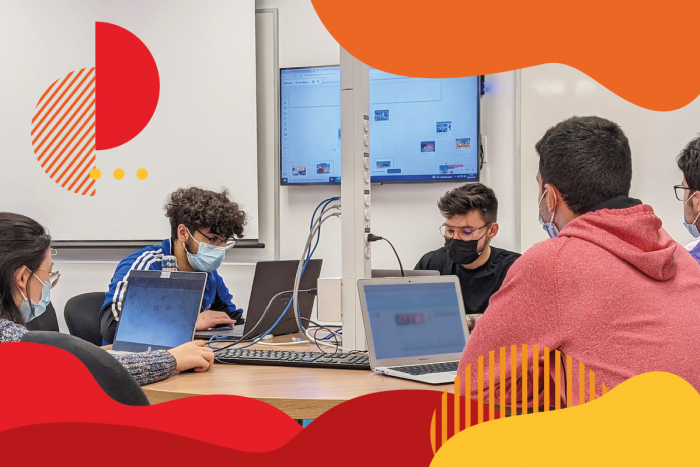 étudiants participants à la fresque du numérique